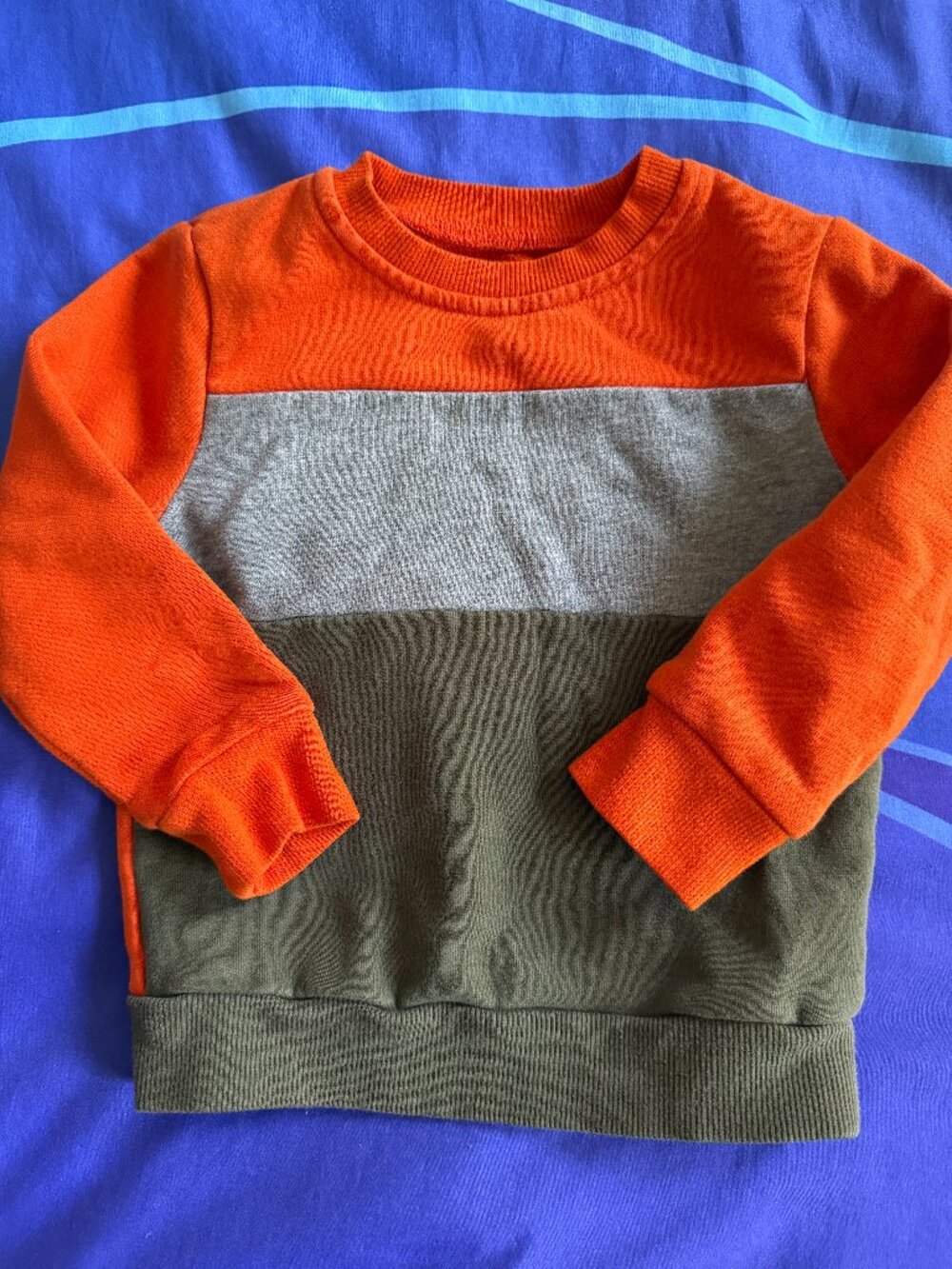 🔥6/$10🔥 Jumping Beans Toddler Sweatshirt, 18M, Orange, Gray, & Green